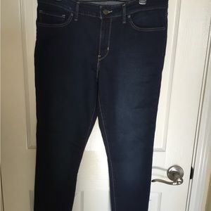 Levi’s 711 Skinny Dark Blue Denim Jeans, size 32